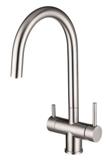 Смеситель для кухни Swedbe Selene Plus 8042 с каналом для подключения фильтра нержавеющая сталь